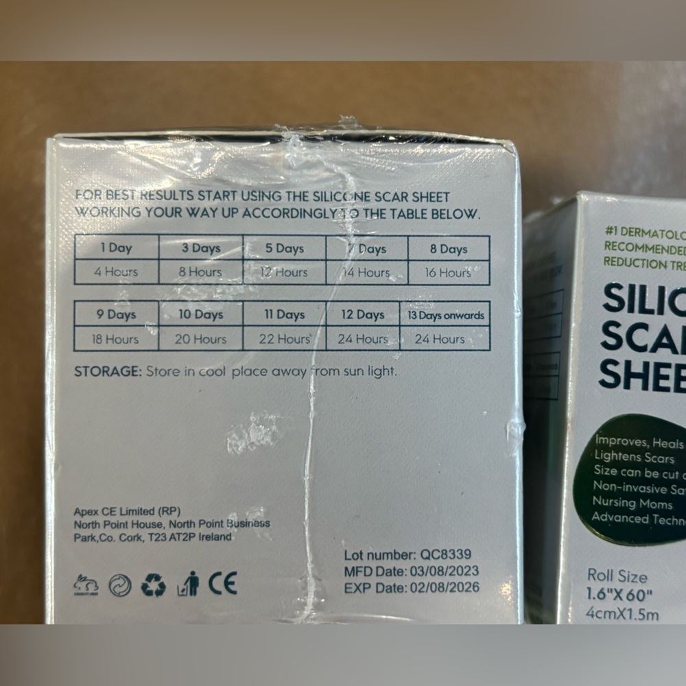 Silicone Scar Sheets - Picture 2 of 5